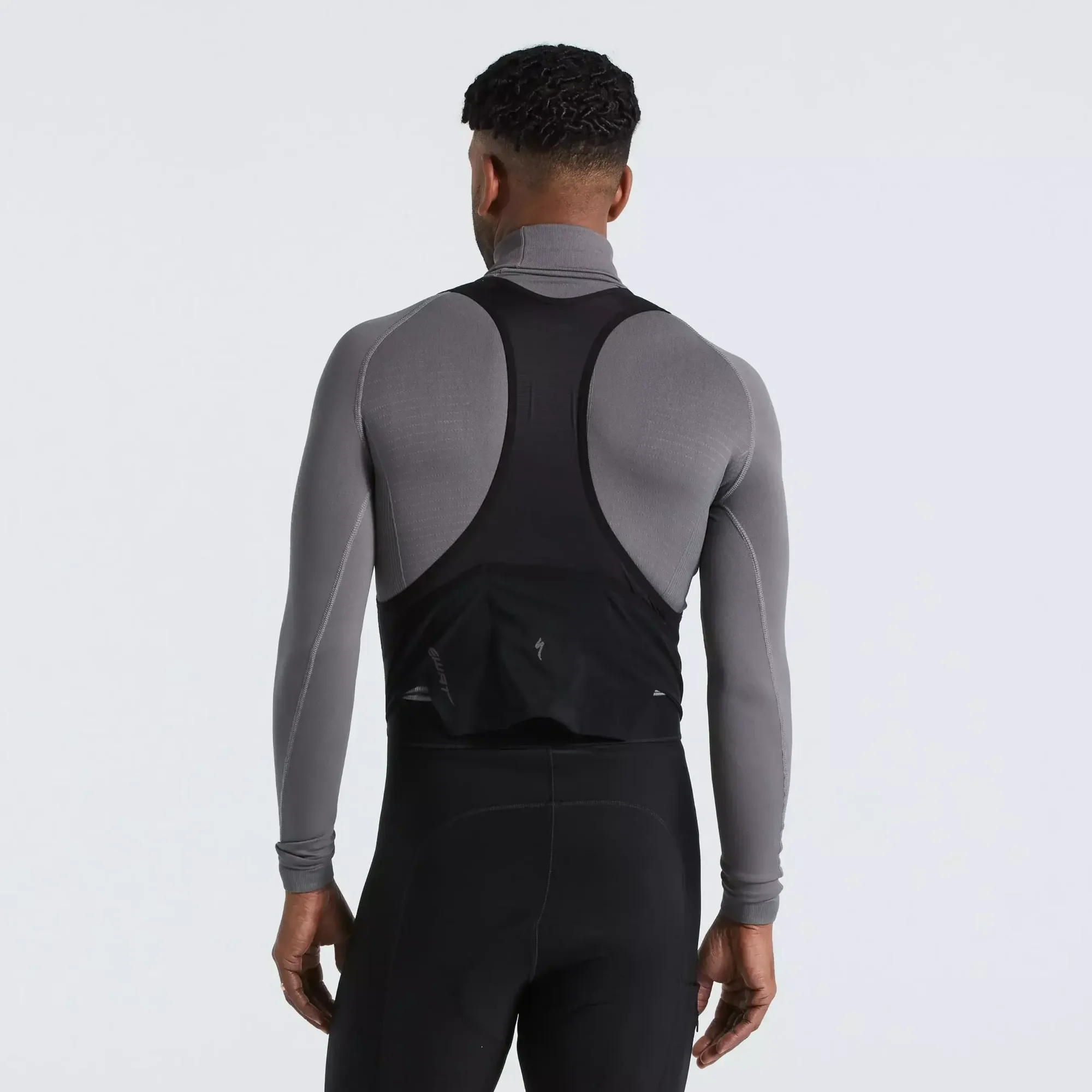 64122-040_APP_SEAMLESS-ROLL-NECK-BASELAYER-LS-MEN-GRY-S-M_BACK men's seamless roll neck long sleeve base layer