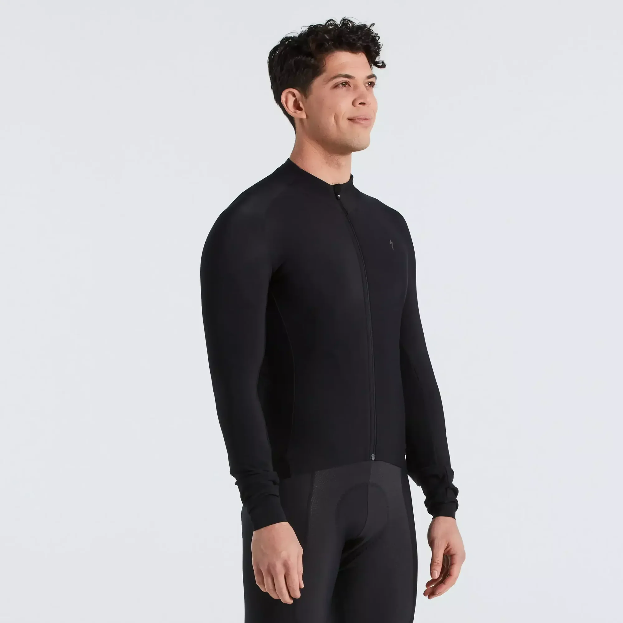 64122-920_APP_SL-EXPERT-THERMAL-JERSEY-LS-MEN-BLK-M_FRONT-3-4 men's sl expert long sleeve thermal jersey