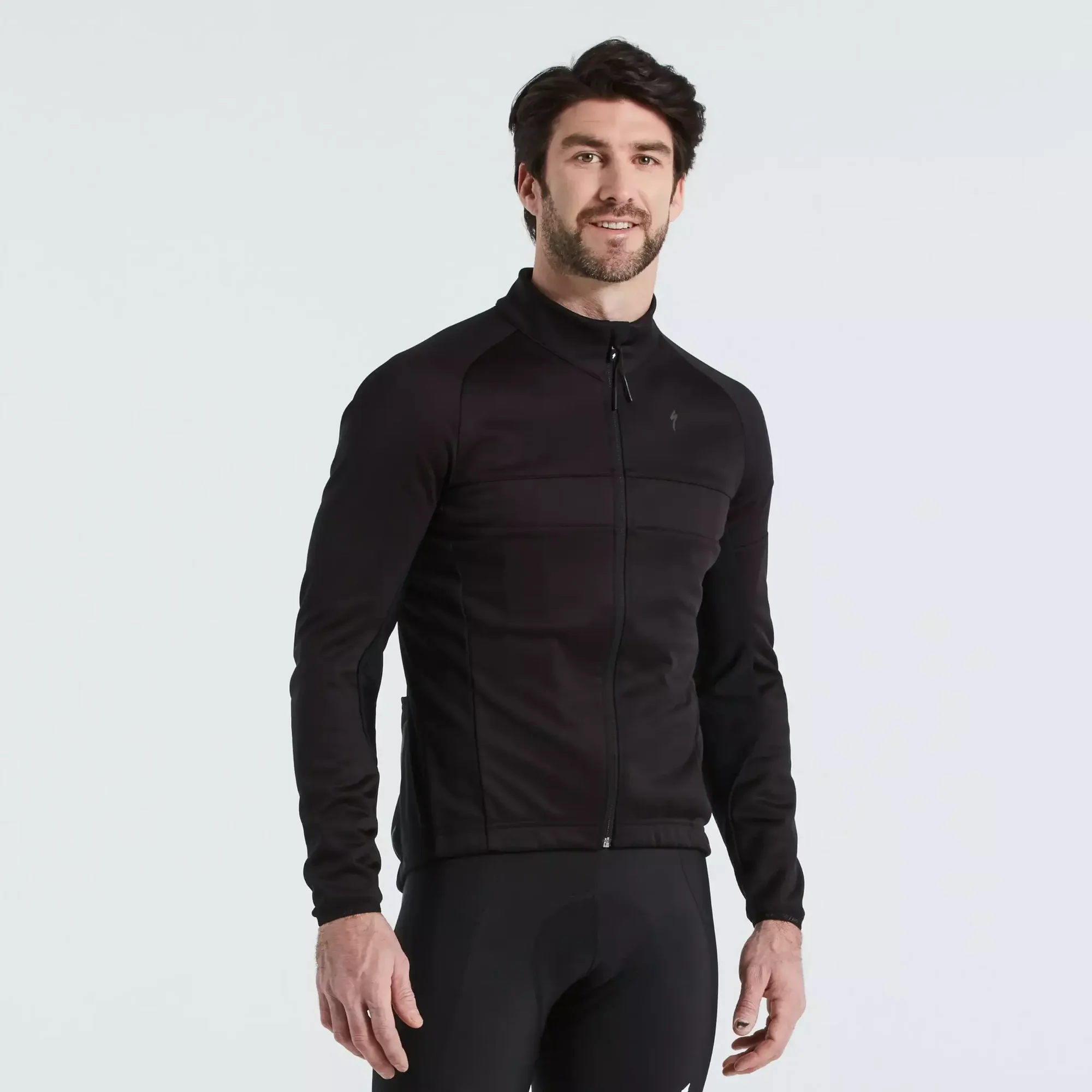 64422-320_APP_RBX-COMP-SOFTSHELL-JACKET-MEN-BLK-M_FRONT-3-4 men's rbx softshell jacket