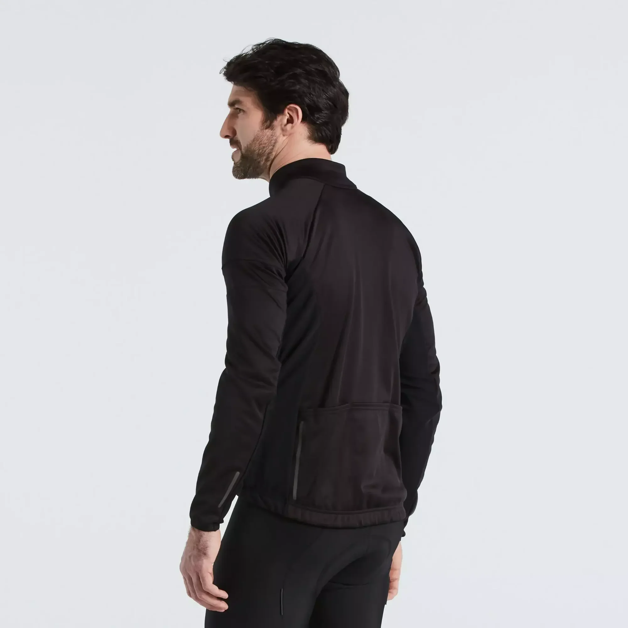 64422-320_APP_RBX-COMP-SOFTSHELL-JACKET-MEN-BLK-M_REAR-3-4 men's rbx softshell jacket