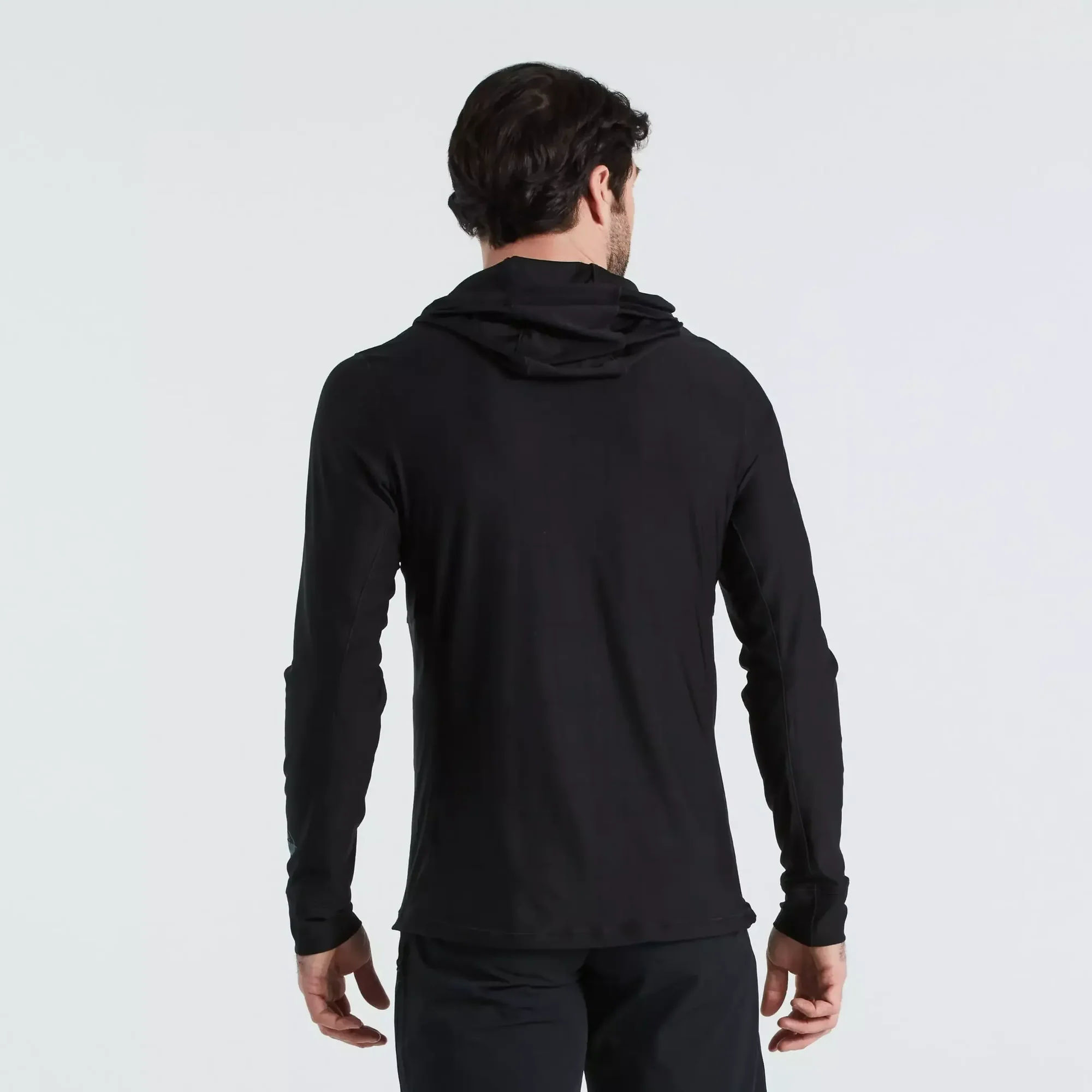 64621-560_APP_SPEED-OF-LIGHT-LIGHTWEIGHT-HOODIE-MEN-DARK-WASH-M_BACK-3-4 men's lightweight hoodie speed of light collection
