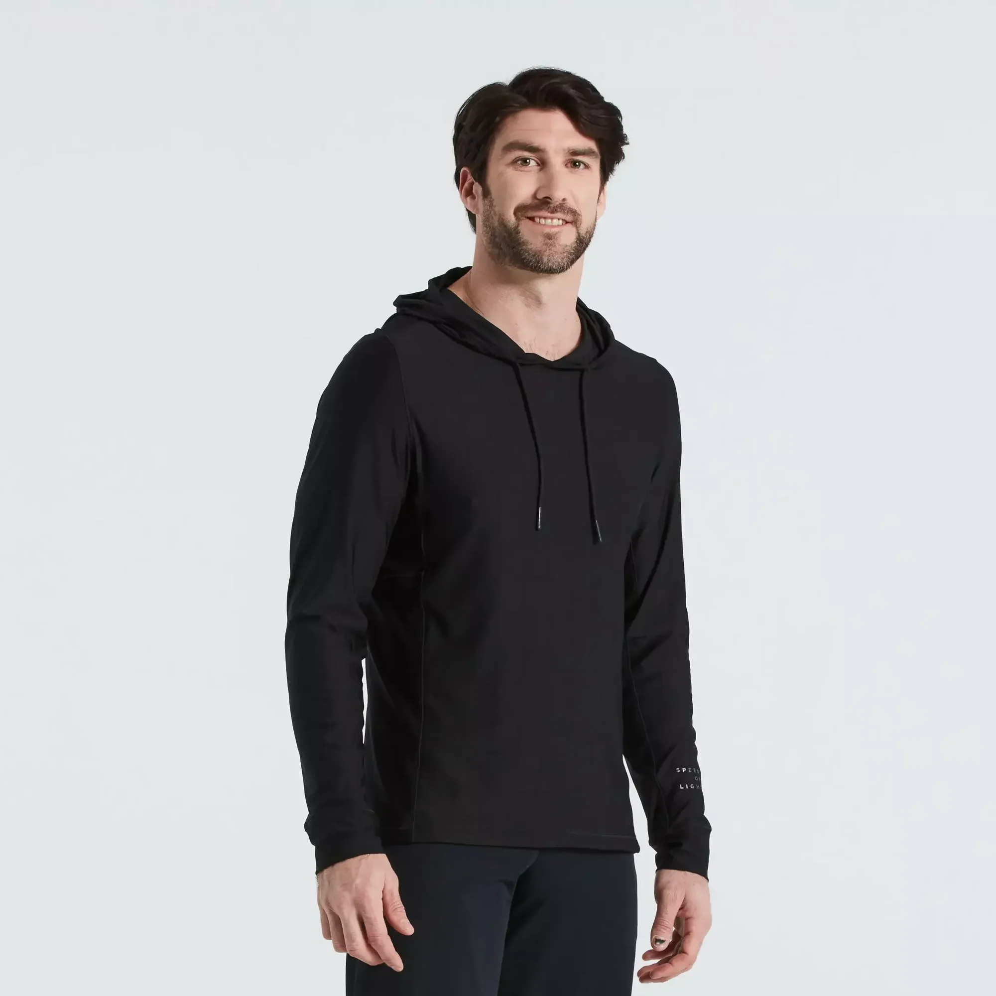 64621-560_APP_SPEED-OF-LIGHT-LIGHTWEIGHT-HOODIE-MEN-DARK-WASH-M_FRONT-3-4 64621 560 app speed of light lightweight hoodie men dark wash m front 3 4