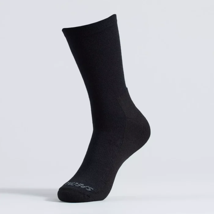 64722 340 app primaloft lightweight tall logo sock blk m front 3 4