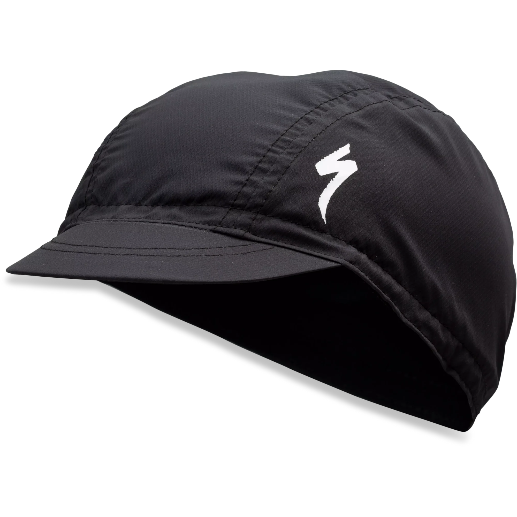 64820-100_APP_DEFLECT-UV-CYCLING-CAP-BLK-M_FRONT-3-4_FORM 64820 100 app deflect uv cycling cap blk m front 3 4 form