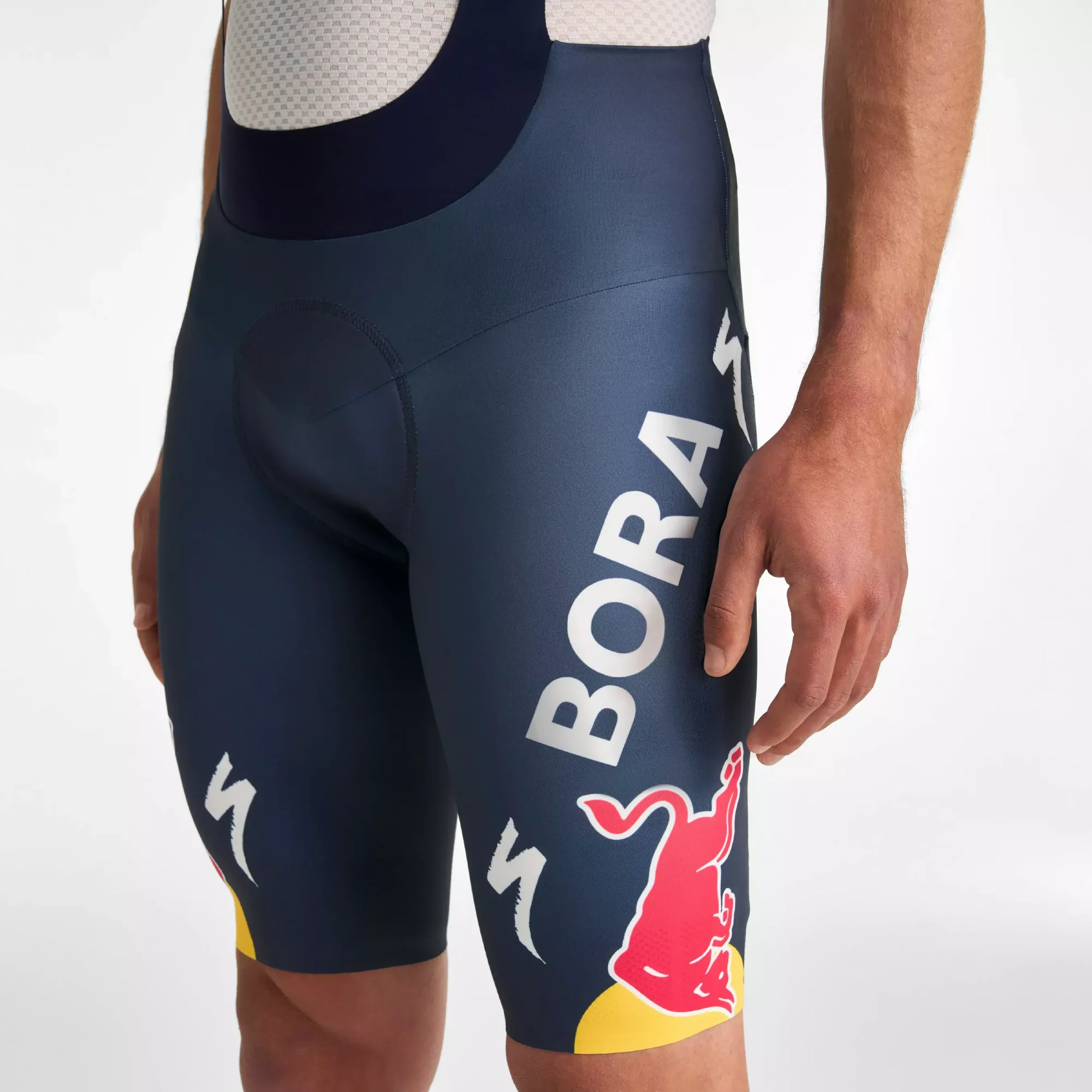 64525-440_APP_RBH-BIB-SHORT-MEN-LTD-RACING-BLU_DETAIL2 red bull bora hansgrohe race bib short