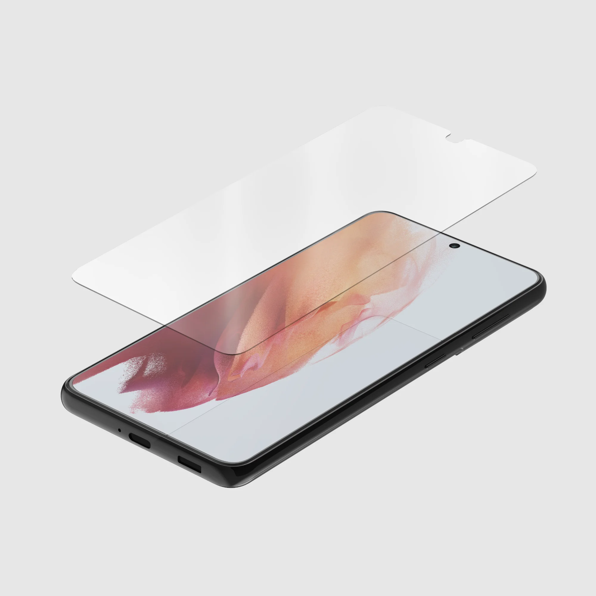 ANX-GSP-GS21 - Glass Screen Protector - Samsung Galaxy S21 quad lock samsung galaxy s21 kijelzővédő üvegfólia