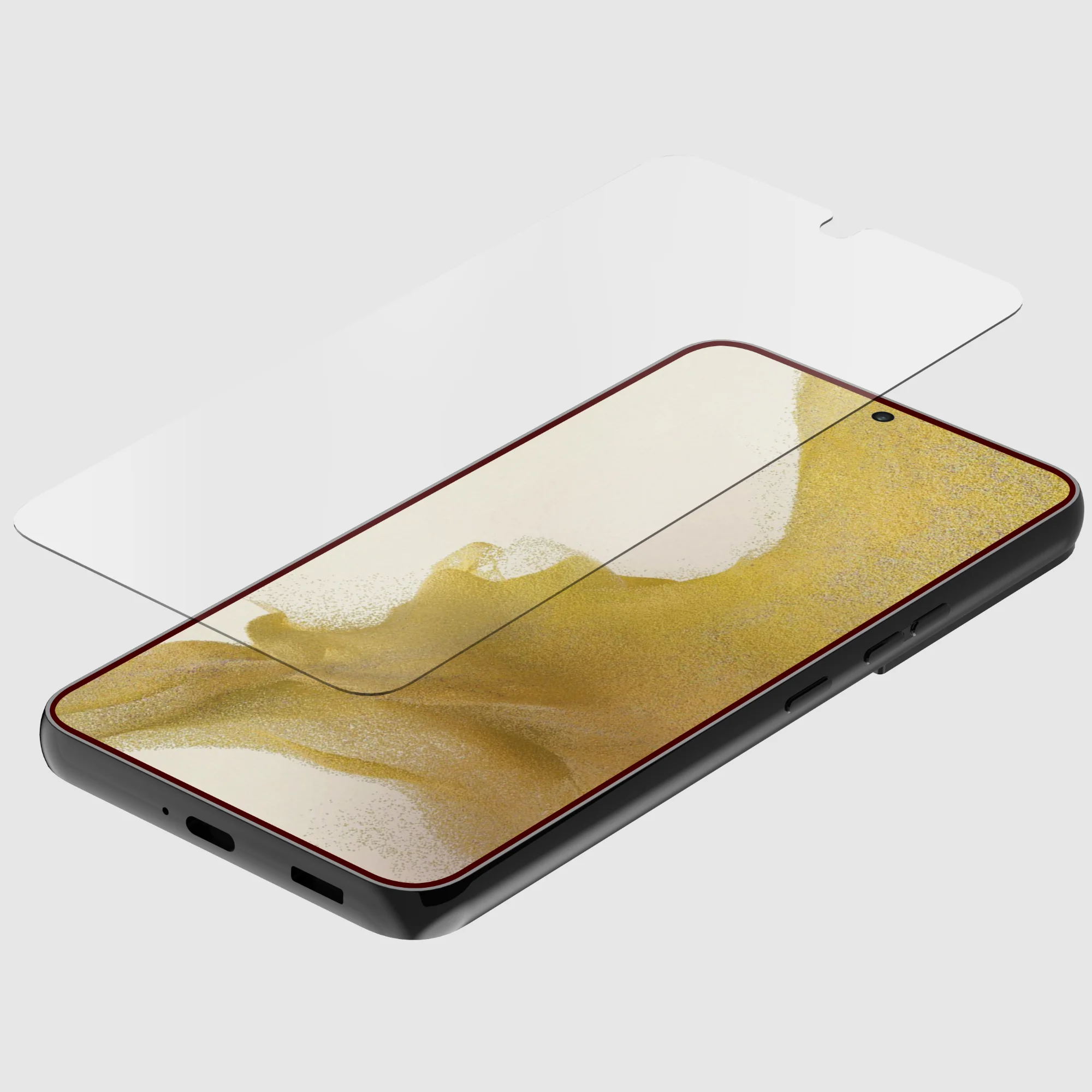 ANX-GSP-GS22 - Glass Screen Protector - Samsung Galaxy S22 quad lock samsung galaxy s22 kijelzővédő üvegfólia