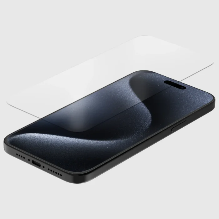 quad lock iphone 15 plus / 15 pro max kijelzővédő üvegfólia