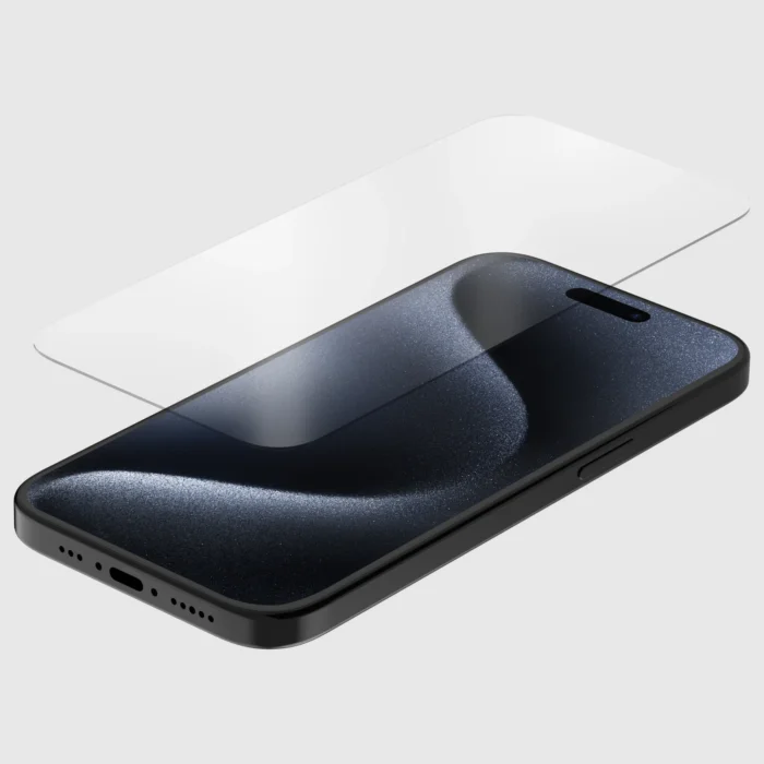 quad lock iphone 15 / 15 pro kijelzővédő üvegfólia
